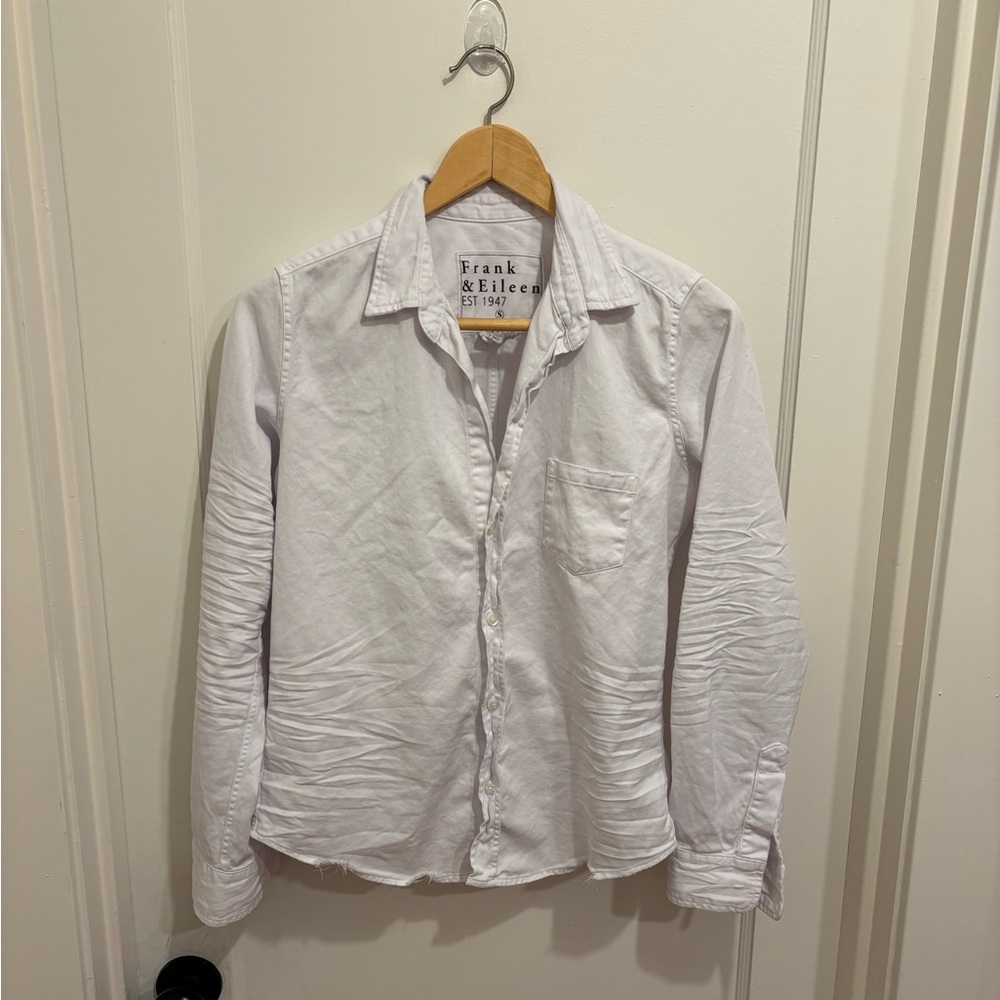 Frank & Eileen Classic White Shirt 100% Cotton Small
